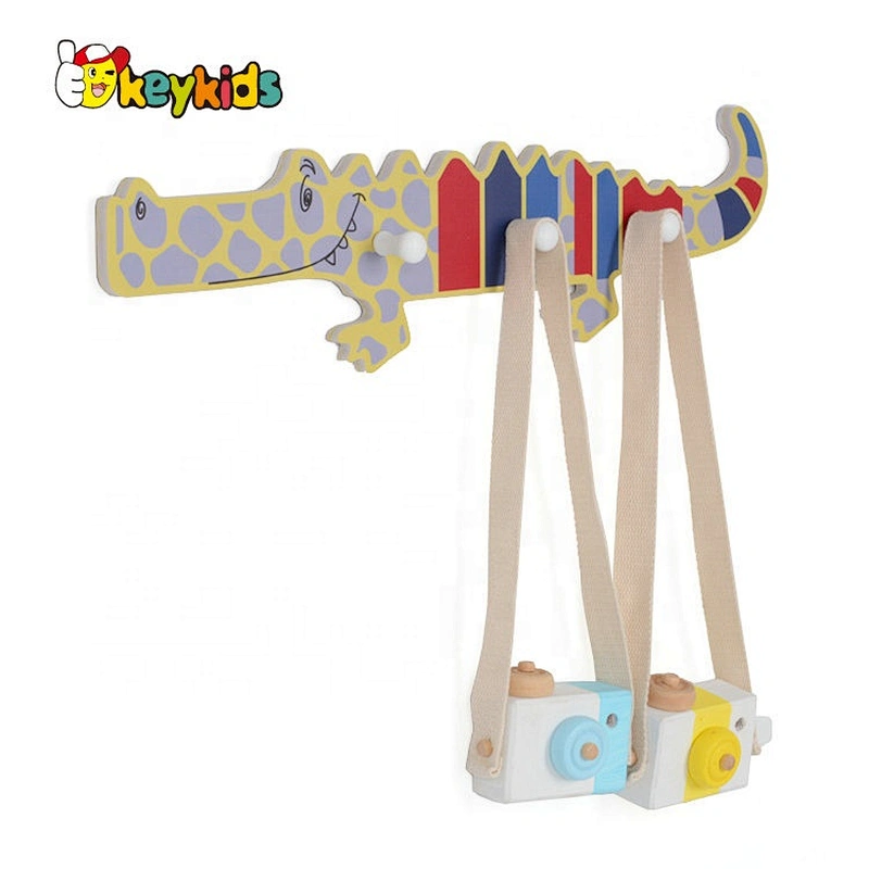 Customize pink wooden kids coat hooks for wholesale W09B105