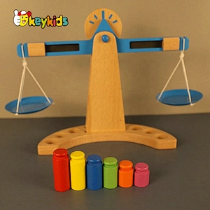 2021 Hot selling early educational toys wooden block balance game for children W11F101
