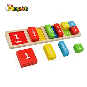 2020 Customize early learning wooden math block for children W13E118