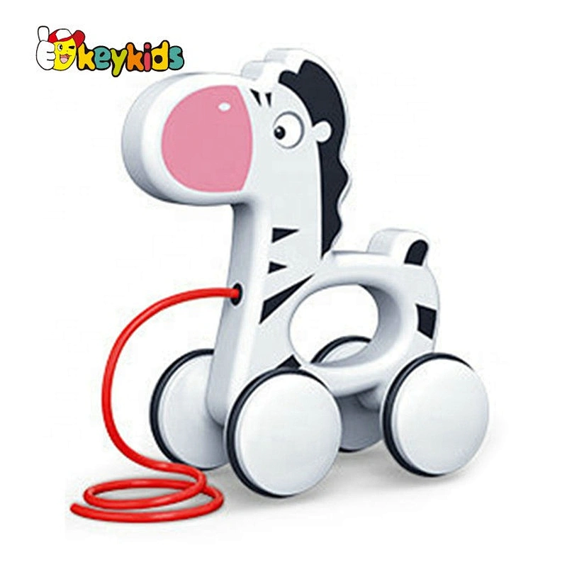 New arrival mini wooden zebra pull toy for kids W05B198
