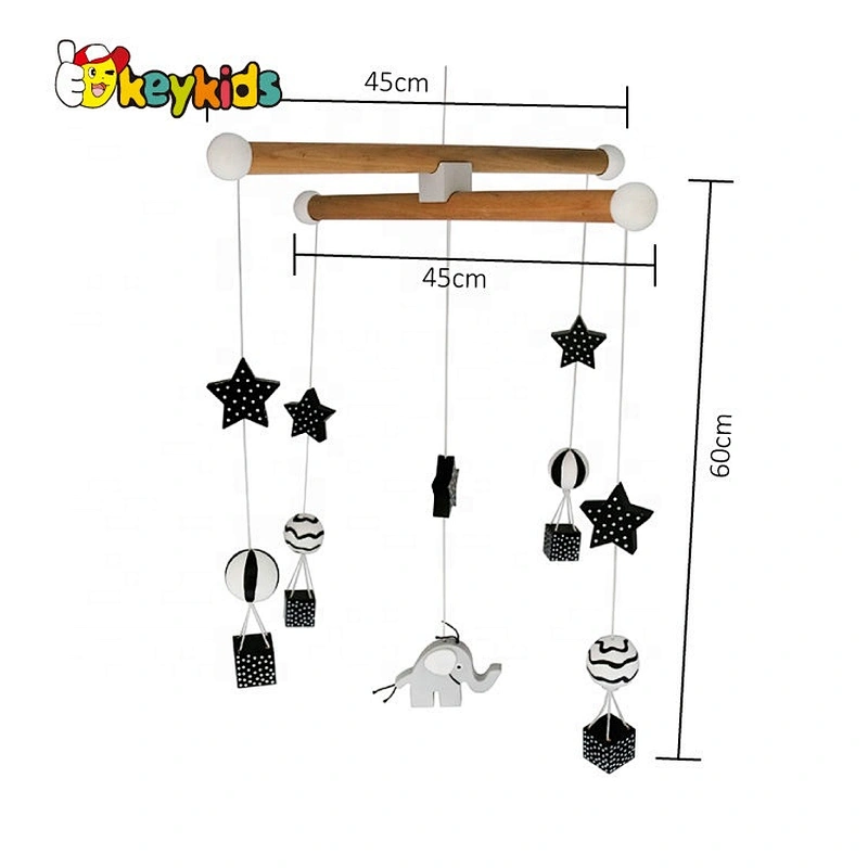 Customize musical wooden baby mobile for wholesale W08K038