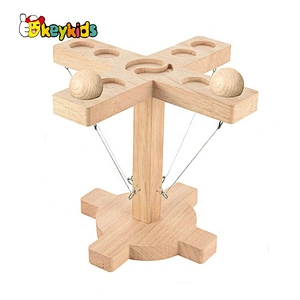 New creative wooden hook and ring toss battle game W01A420