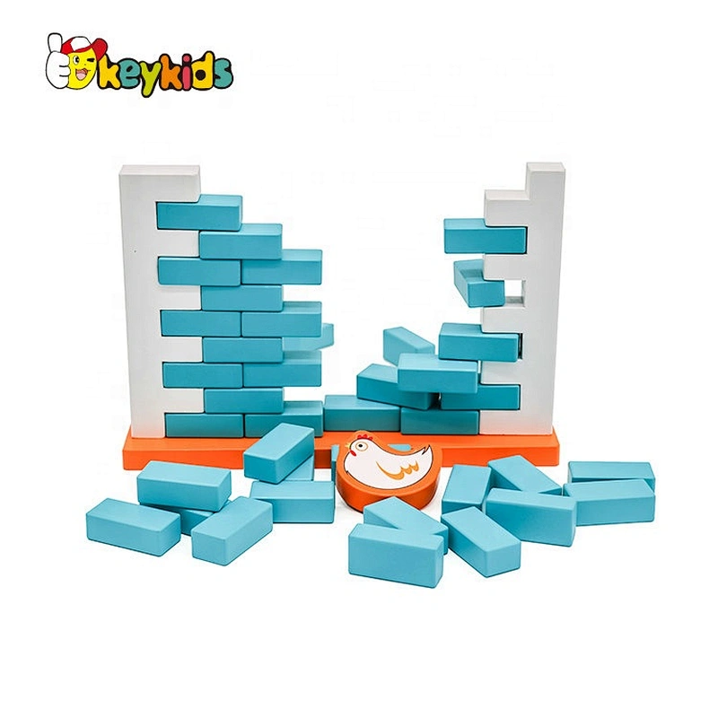 2019 Top sale kids brain puzzle wooden building blocks wall game for wholesale W13D215
