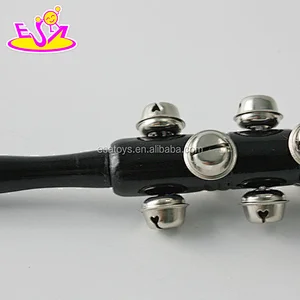 Wholesale cheap black wooden baby rattle toys with high quality W07I126