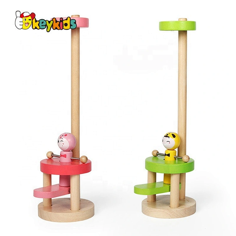 Best fun jumping wooden toy finger flexible exercise for infants W01A348B