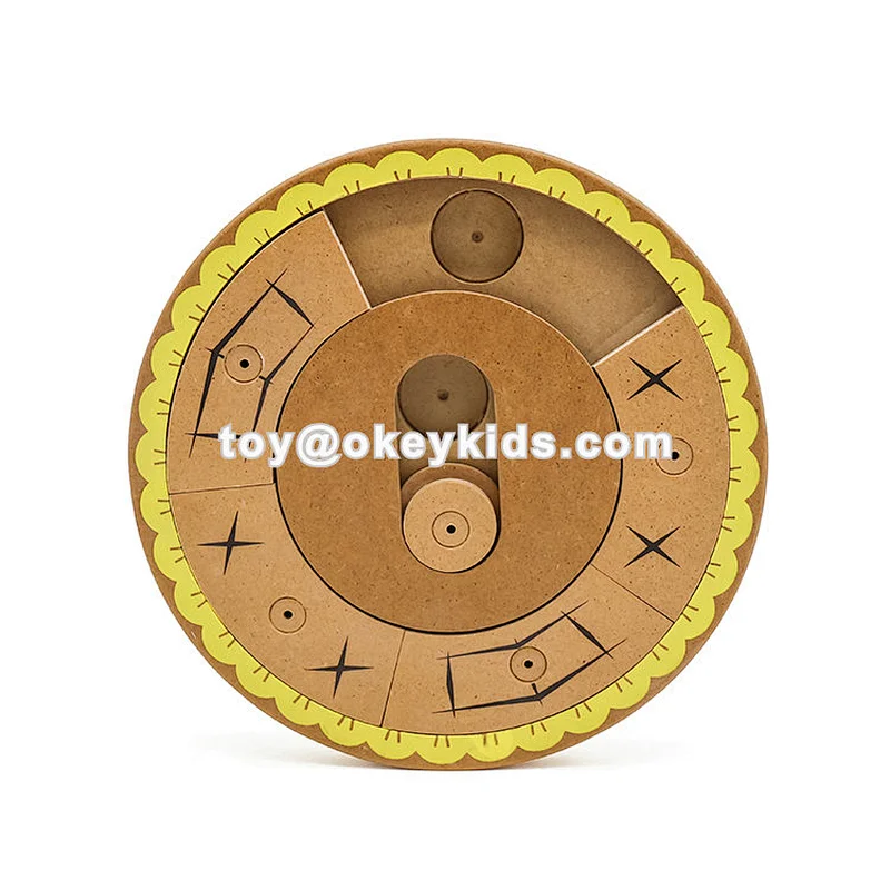 Customize creative wooden dog puzzle toys for interactive W06F138