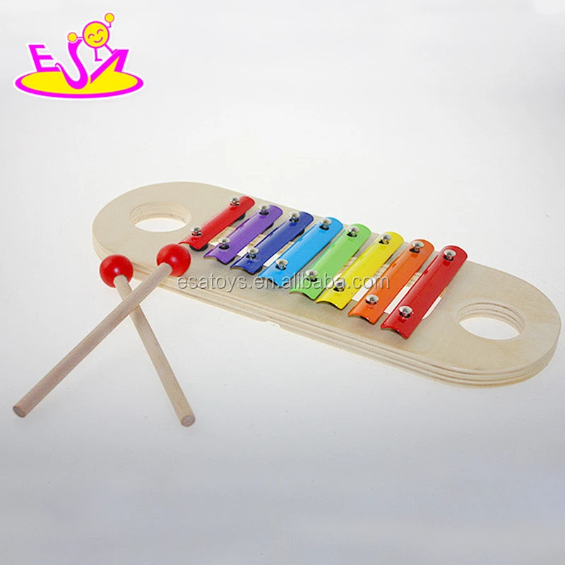 Funny wooden xylophone music note,8 notes wooden musical instrument toy,Best selling musical instrument xylophone W07C035