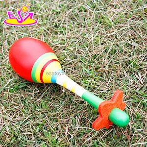 New wooden baby maracas,popular colorful baby maracas toy,hot selling wooden music toy baby maracas set W07I024