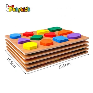2020 Customize 5 PCS wooden montessori number board for wholesale W12F110