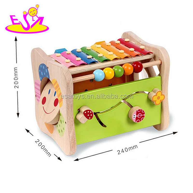 2017 New design educational beats toy wooden toddlers music toys W07A119