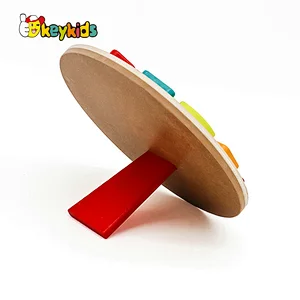 Colorful Wooden Learning Puzzles 3D Puzzle Clock For Kids W14K054