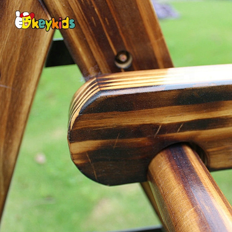2021 New released outdoor wooden jungle gym climbing frames for kids W01D092