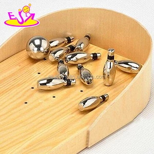 new arrival kids pretend play wood bowling for indoor W01A155