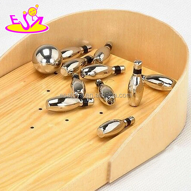 new arrival kids pretend play wood bowling for indoor W01A155