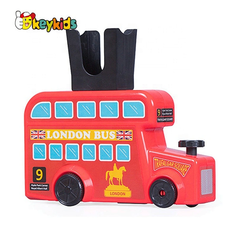 2020 wholesale educational kids wooden domino car toy with customize W15A081A