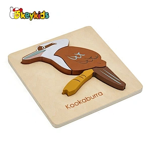 Customize animal wooden tasmanian devil puzzle for kids W14D119