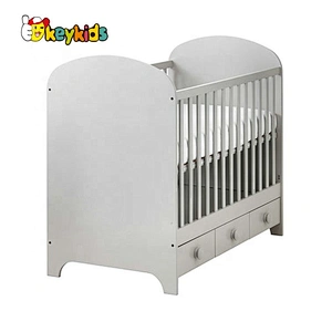 high quality mini wooden baby cribs with drawers W08E025
