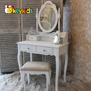 Modern White Wooden Vanity Table Wood Furniture W08H012