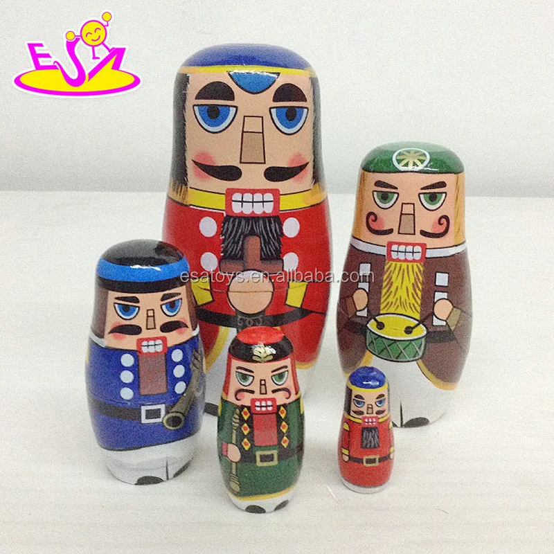 Customize wooden russian matryoshka dolls for kids W06D094