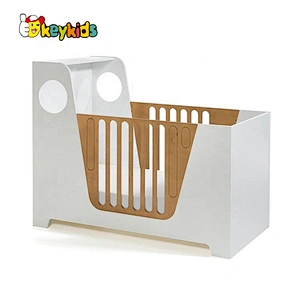 high quality baby modern wooden white cot bed for wholesale W08E032