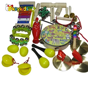 2021 New cute wooden instrument toy musical toy set for children  W07A206