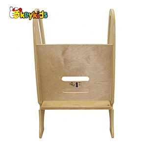 high quality 2 steps wooden kids step stool with customize W08G277B