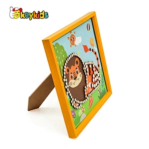 New arrival diy educational wooden picture puzzle or kids W14C259