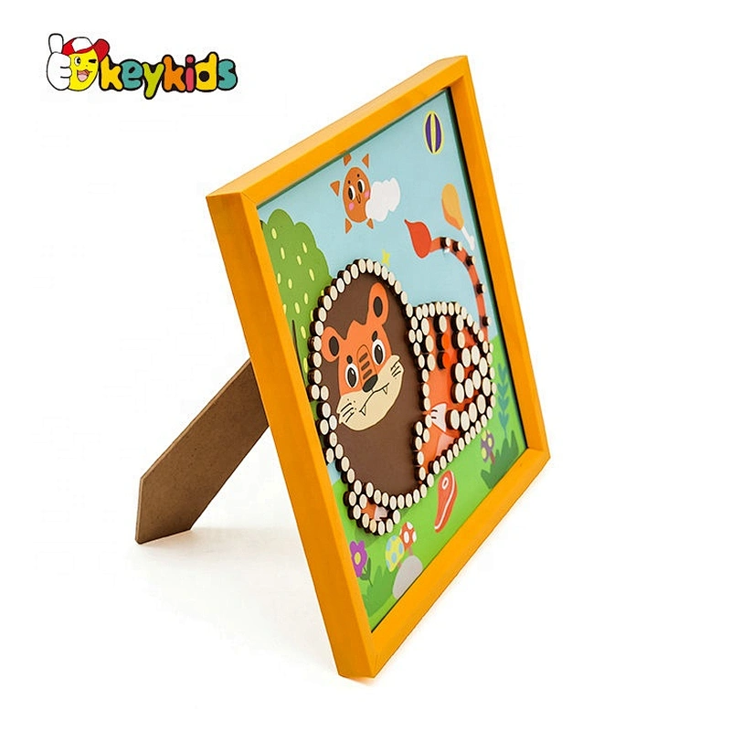 New arrival diy educational wooden picture puzzle or kids W14C259