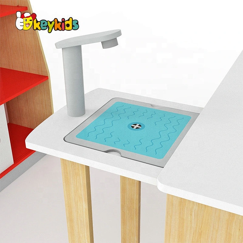 New Released Children Wooden Supermarket Shelf Toy W10A116