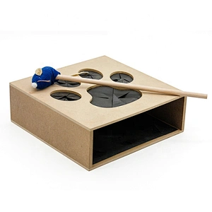 Big sale pet products wooden whack a mole cat toy for wholesale W06F088
