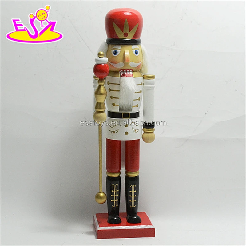 Christmas decoration wooden nutcracker music box for sale W02A214