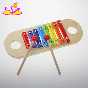 Funny wooden xylophone music note,8 notes wooden musical instrument toy,Best selling musical instrument xylophone W07C035