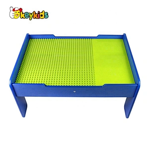 Customize kids wooden building activity table for wholesale W08G297A