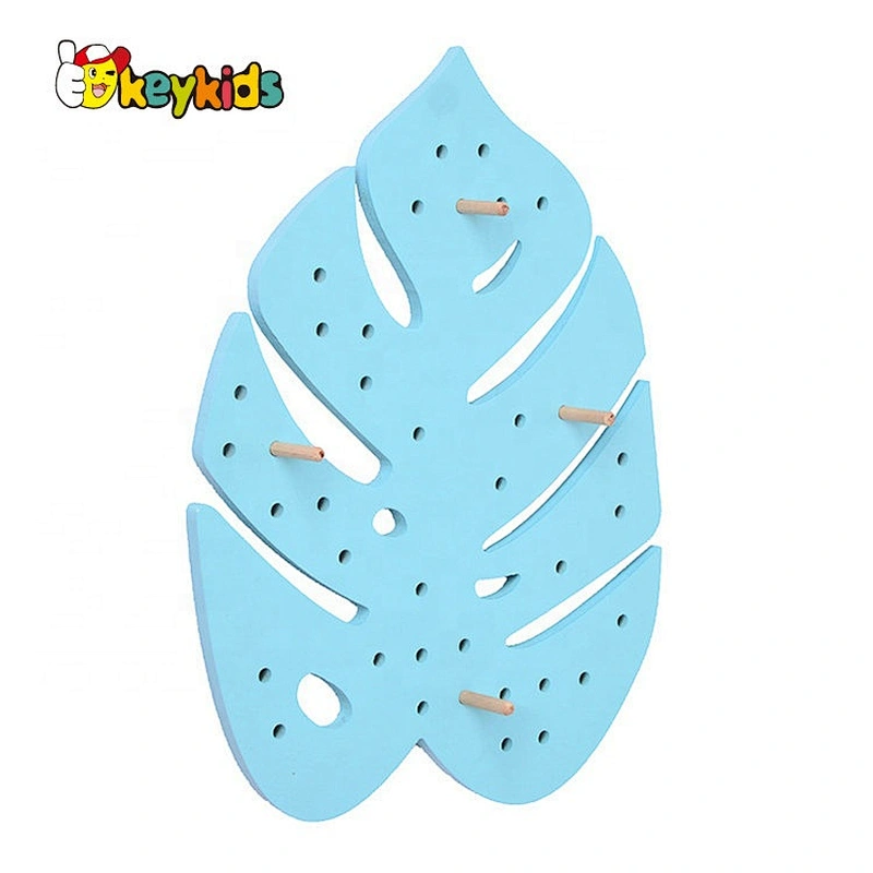 Decorative wooden wall hanging hooks for wholesale W09B101