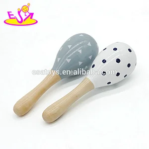 2018 Amazon best sellers maracas wooden instrument shaker for kids W07I133