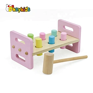 New design preschool wooden hammering pounding toy for children W11G068
