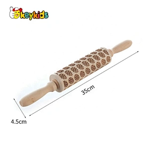 high quality natural wooden cooking spoon with handmade W02B043