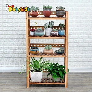 hihg quality modern wooden plant stand with customize W08H106