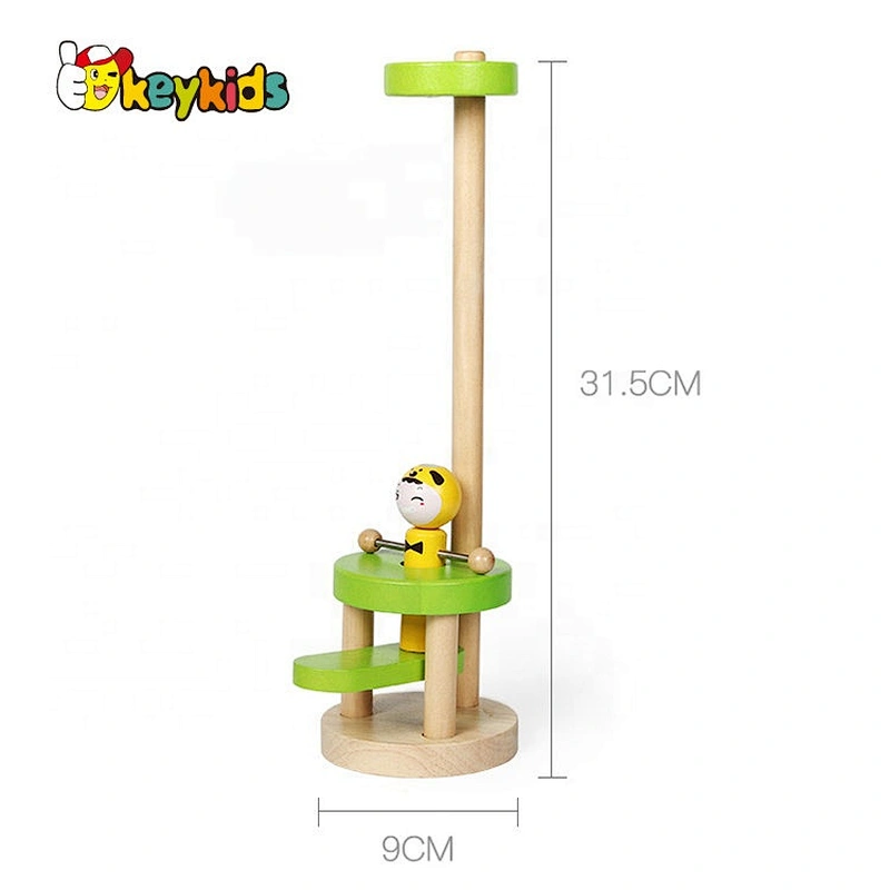 Best fun jumping wooden toy finger flexible exercise for infants W01A348B