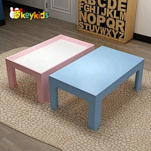 Most popular kindergarten wooden construction block table for children W08G288A