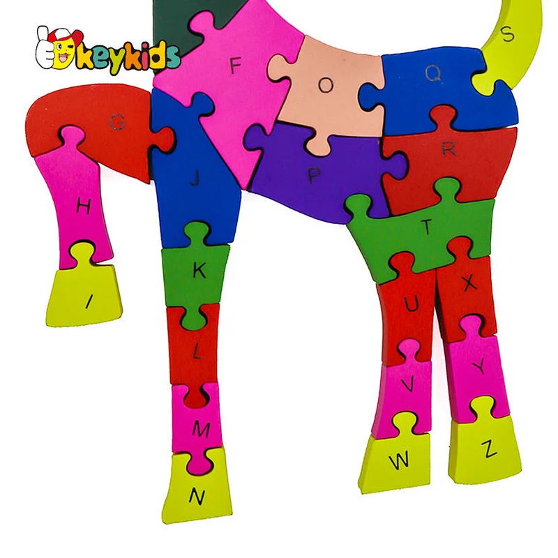 2021 New design Wood mosaic puzzle for kids W14I015