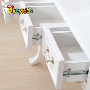 Wholesale Cheapest Wooden Toy Dressing Table With Mirror And Stool W08H017