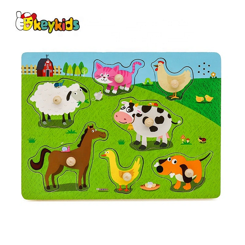 2020 Top Sale Educational Animal Puzzle Wooden For Toddlers W14D096