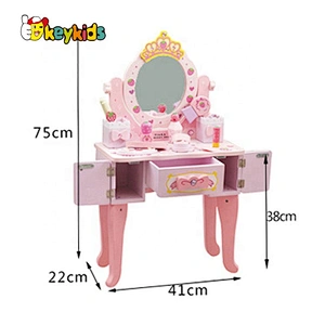 New Released Pretend Childs Wooden Vanity Set W08H122