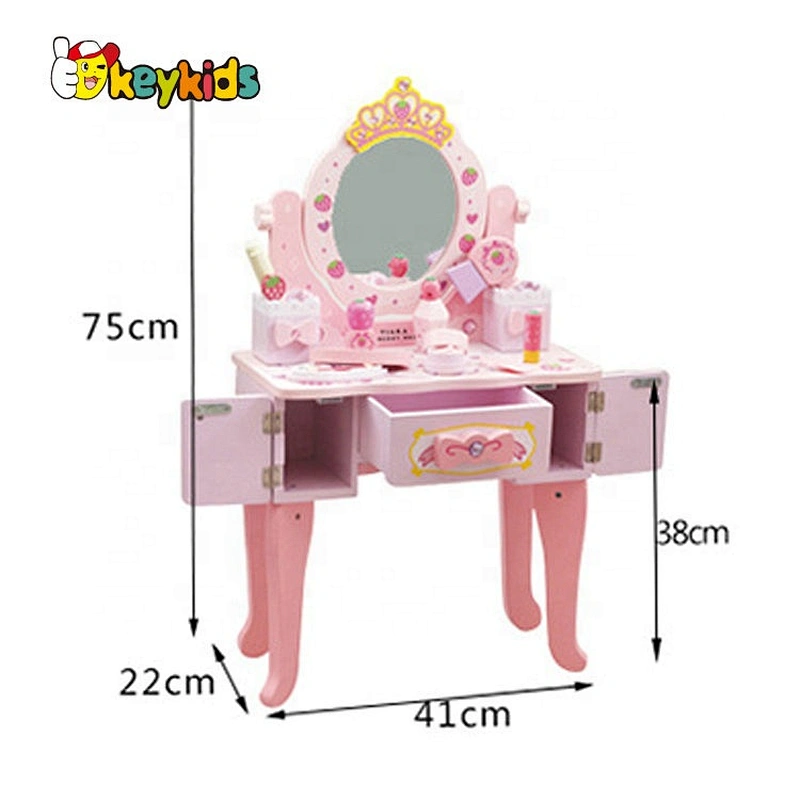 New Released Pretend Childs Wooden Vanity Set W08H122