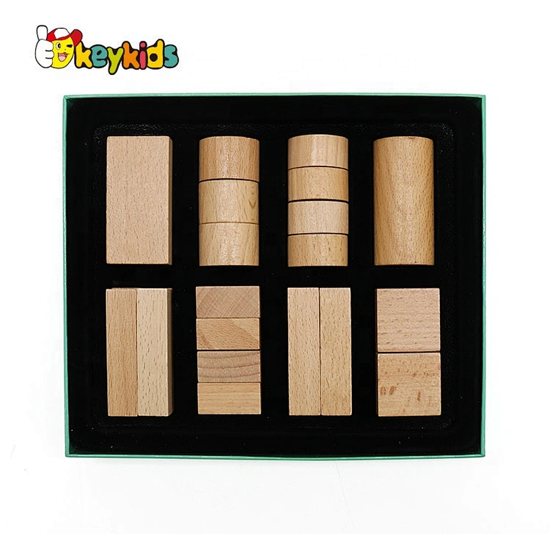 2021 Hot selling Montessori wooden knobless cylinders for children W14A249