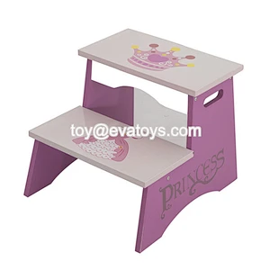 2021 New ariived wooden kids step stool for wholesale W08G307