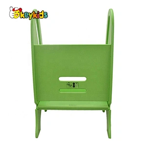 high quality 2 steps wooden kids step stool with customize W08G277B