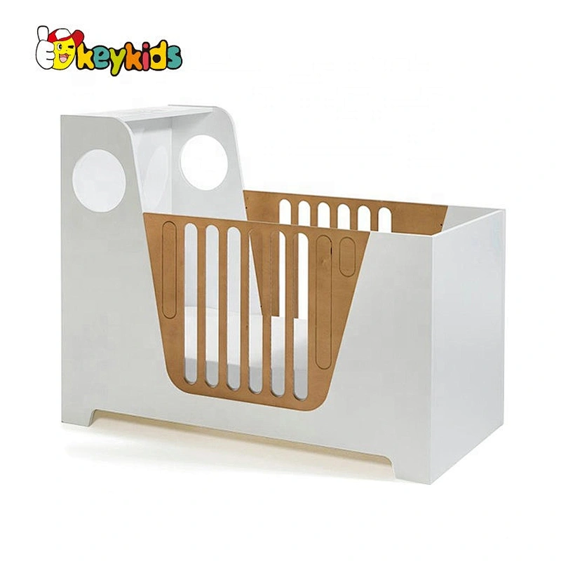 high quality white wooden baby playpen crib for wholesale W08E034