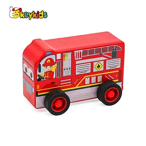 Customize mini wooden toy vehicles for children W04A476
